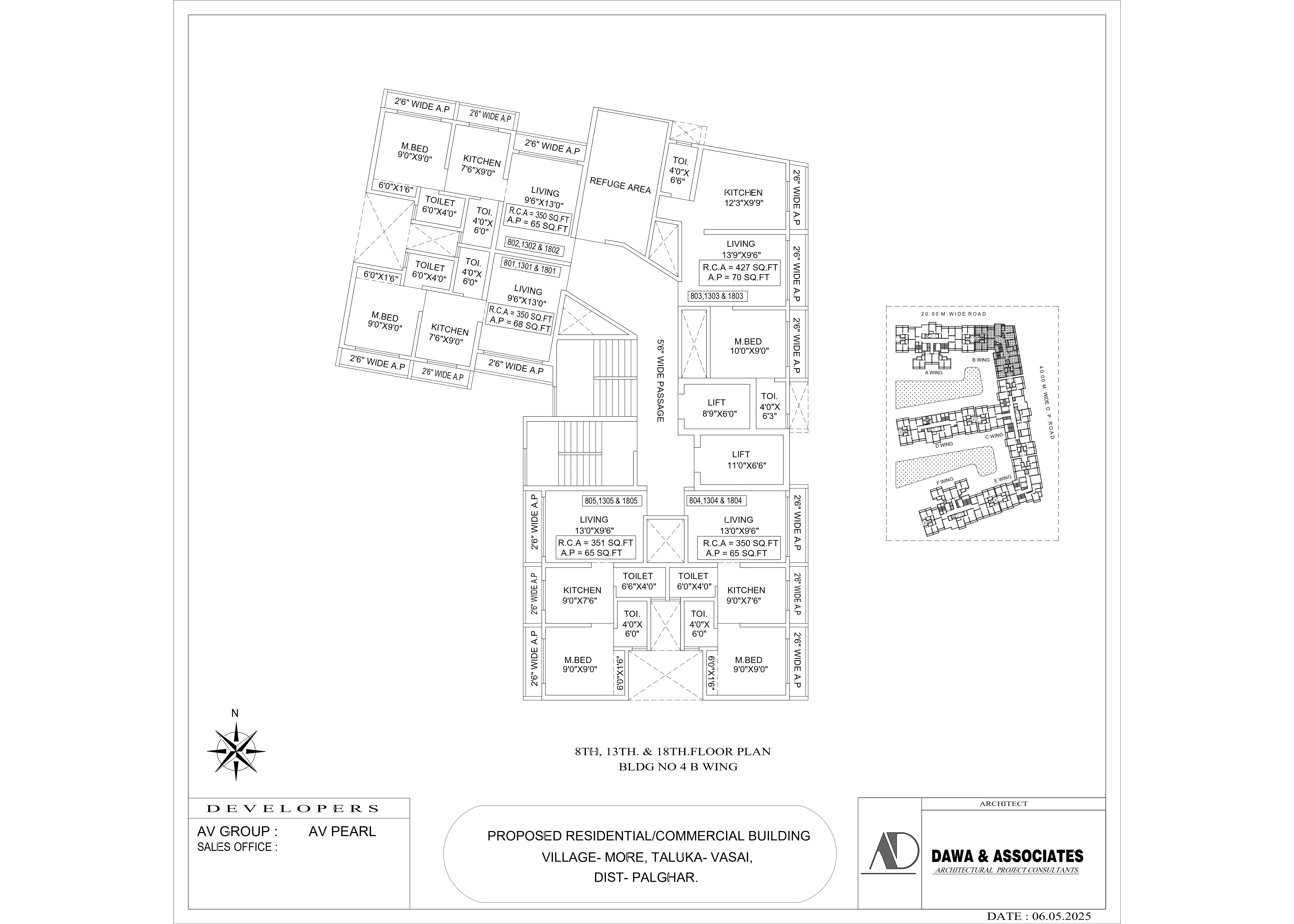 Wing 4B Refuge Floor Plan - AV Pearl